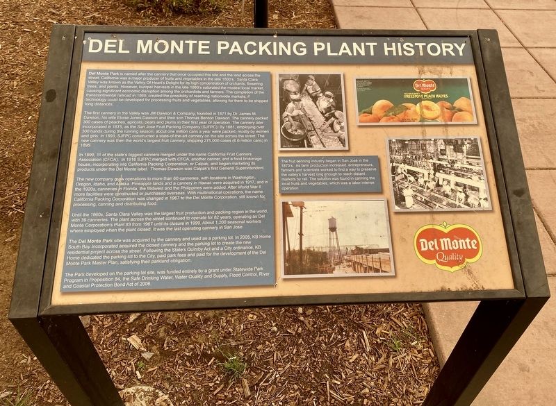 Del Monte Packing Plant History Marker image. Click for full size.