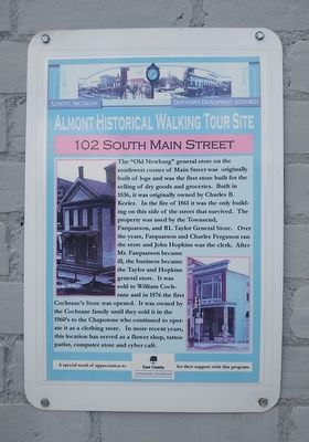 102 South Main Street Marker image. Click for full size.