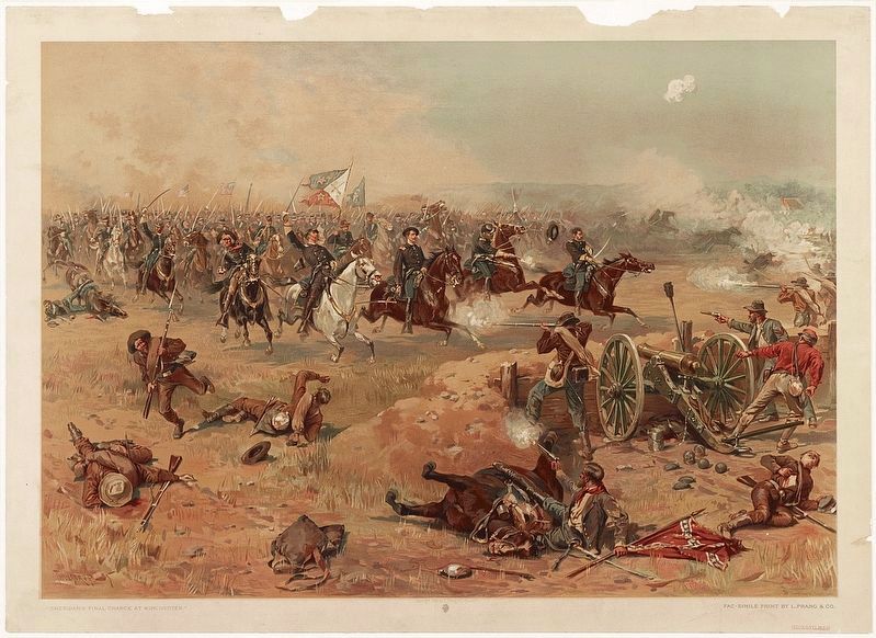 "Sheridan's Final Charge at Winchester" by Thure de Thulstrup image. Click for full size.
