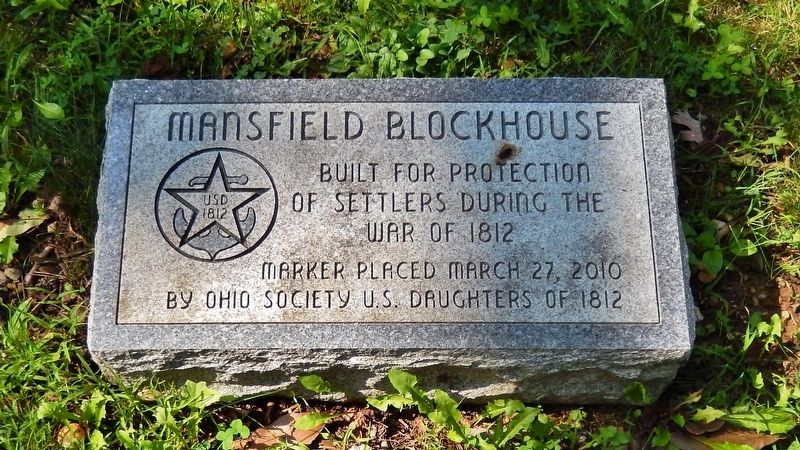 Mansfield Blockhouse Marker image. Click for full size.