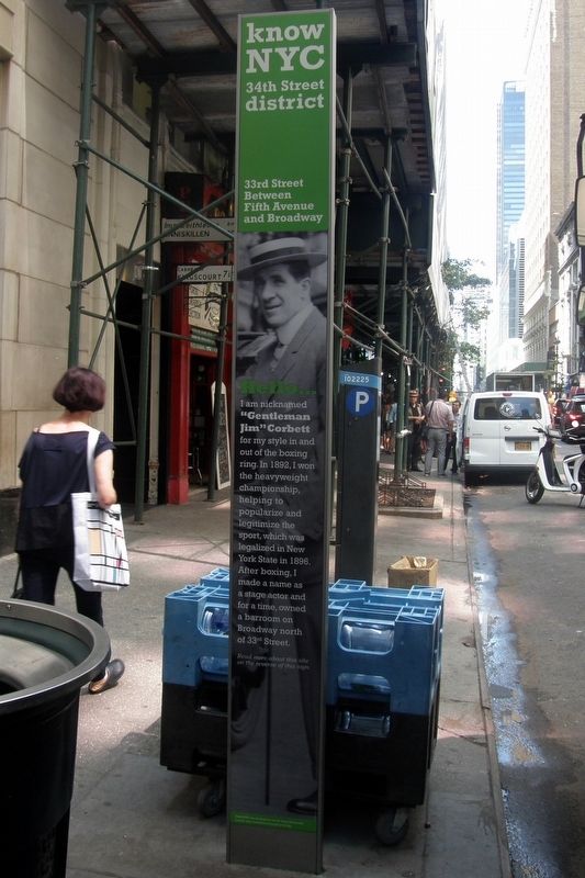 33rd Street Between Fifth Avenue and Broadway wayside. Click for full size. 33rd Street Between Fifth Avenue and Broadway wayside image. Click for full size.