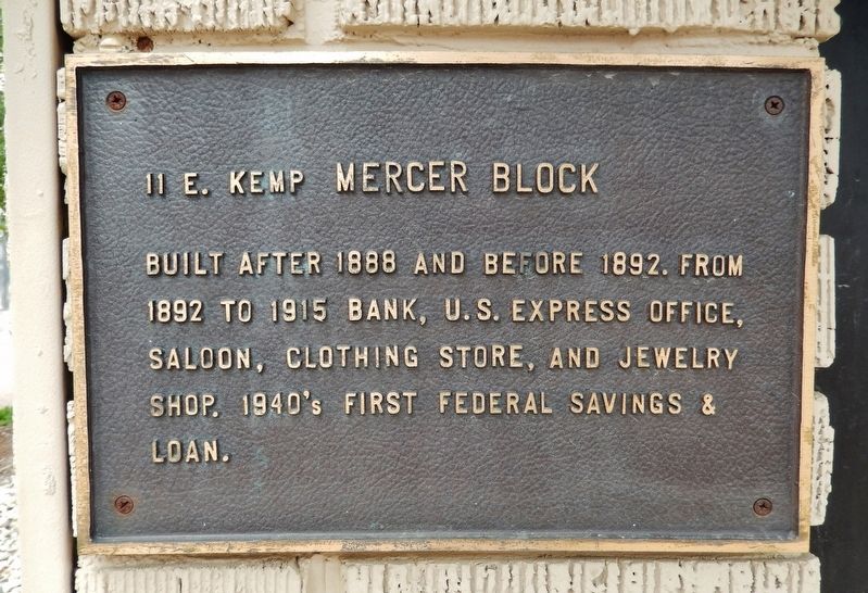 Mercer Block Marker image. Click for full size.