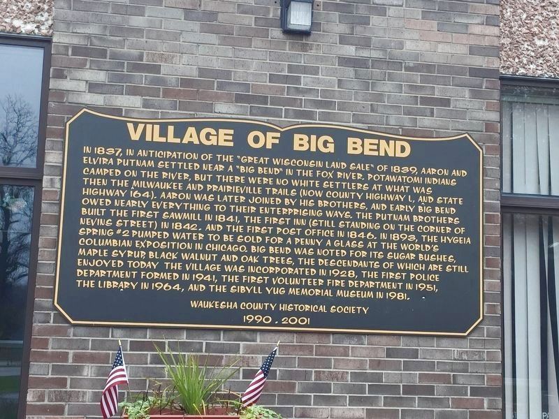 This marker was moved from a post to the side of the building. image. Click for full size.