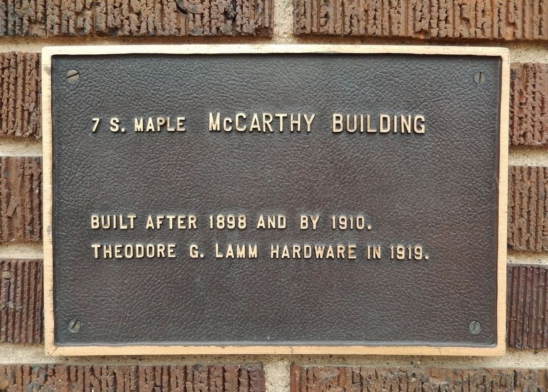 McCarthy Building Marker image. Click for full size.