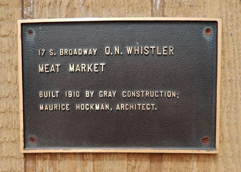 O. N. Whistler Meat Market Marker image. Click for full size.