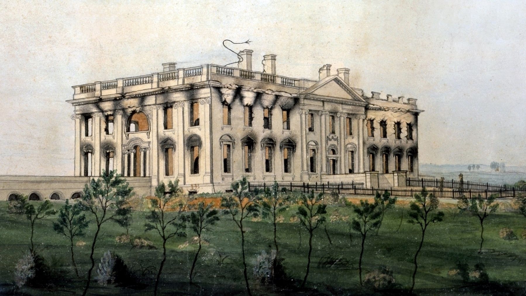 The President�s House — Burned image. Click for full size.