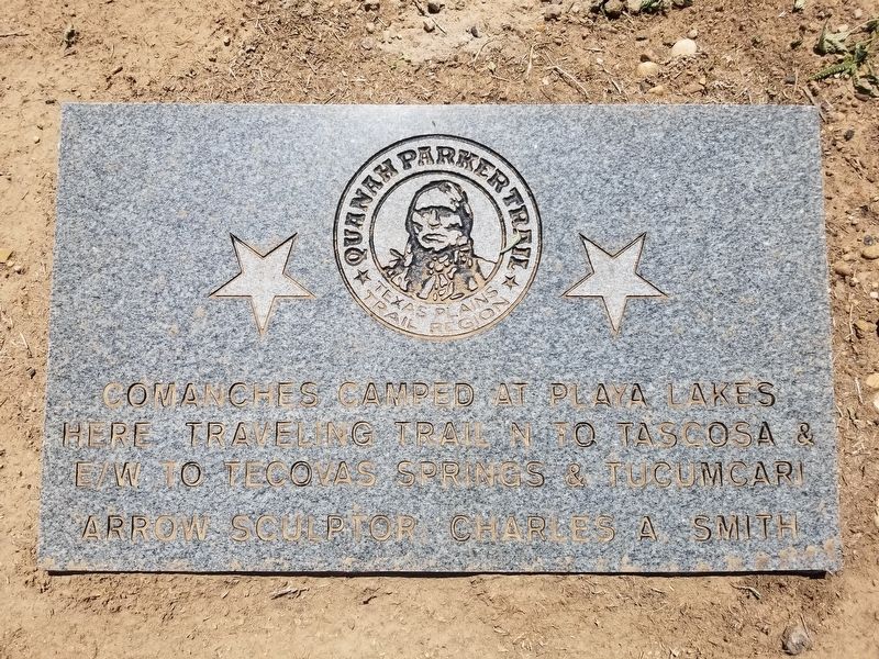 Quanah Parker Trail Marker image. Click for full size.