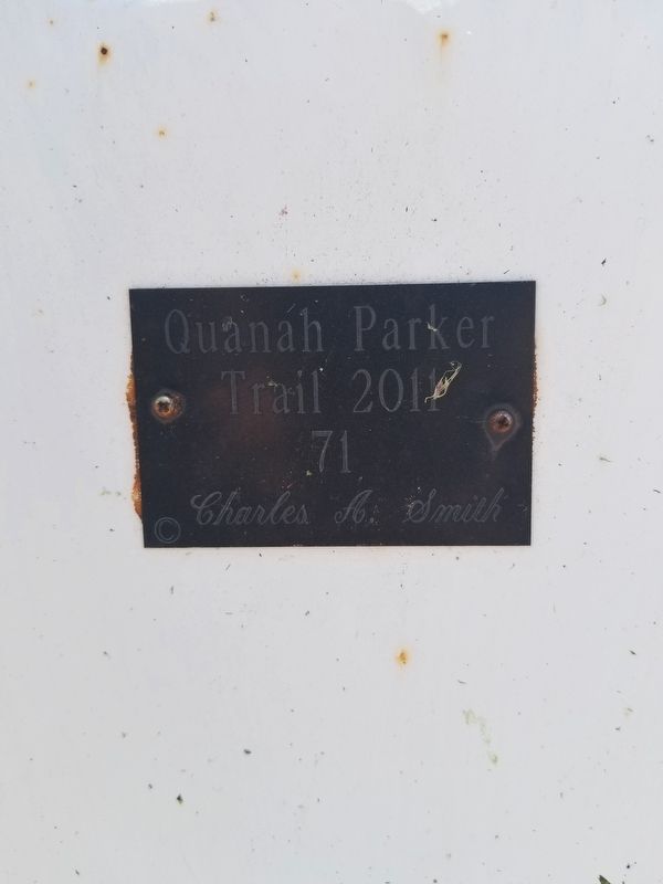Quanah Parker Trail Marker image. Click for full size.