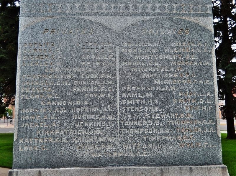 Company H. Monument (<i>south</i>) image. Click for full size.