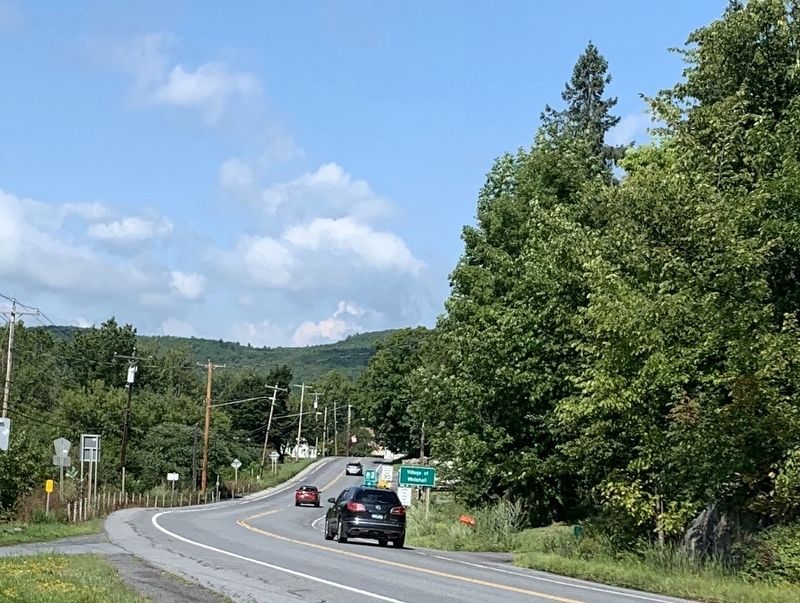 Looking West Along US 4 “Near This Spot” Marker. Click for full size. Looking West Along US 4 “Near This Spot” Marker image. Click for full size.