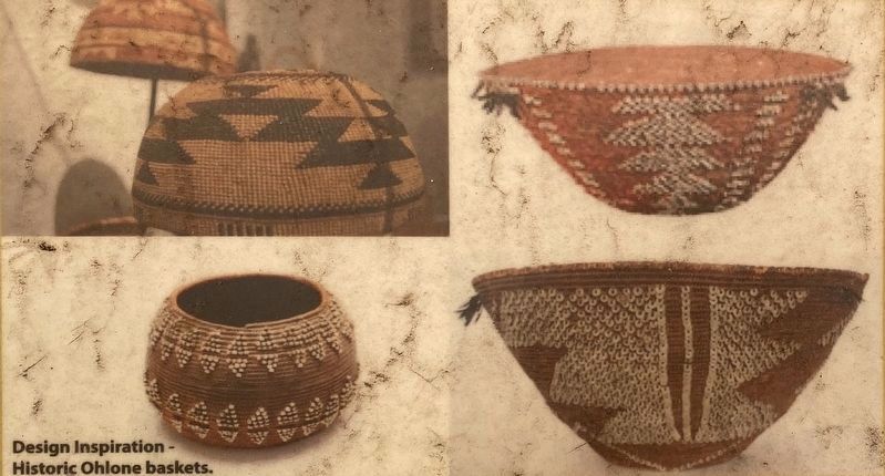 Marker detail: Inset photo - Historic Ohlone Baskets image. Click for full size.