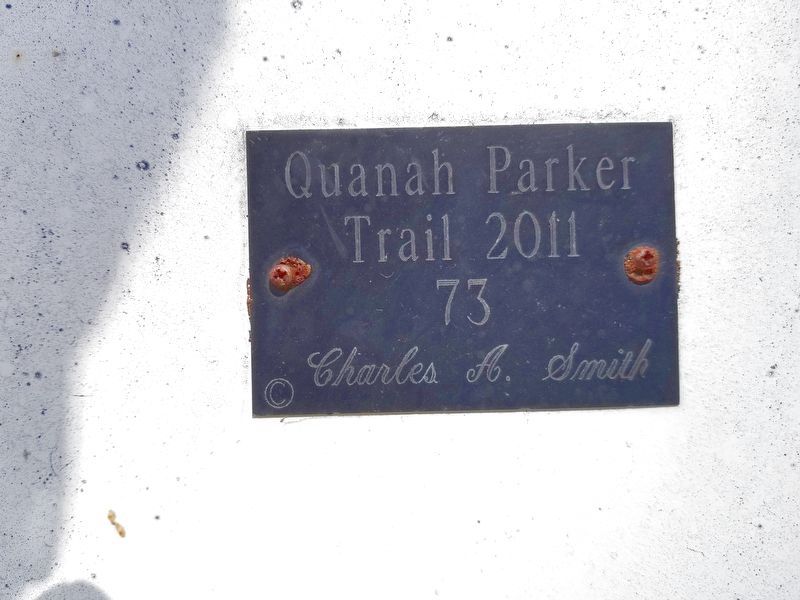 Quanah Parker Trail Marker 73 image. Click for full size.