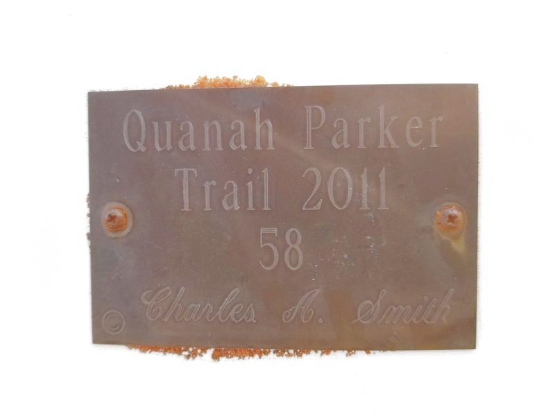 Quanah Parker Trail Marker Number 58 image. Click for full size.