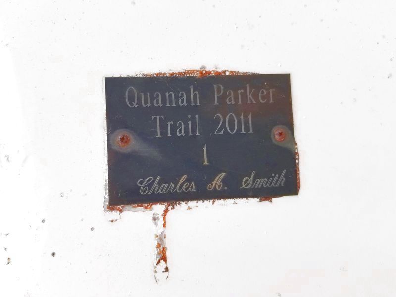 Quanah Parker Trail Marker 1 image. Click for full size.