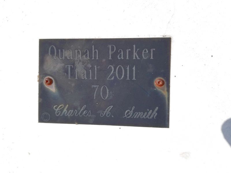 Quanah Parker Trail Marker 70 image. Click for full size.