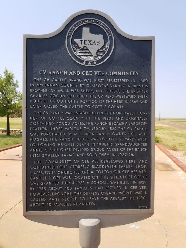 CV Ranch and Cee Vee Community Marker image. Click for full size.