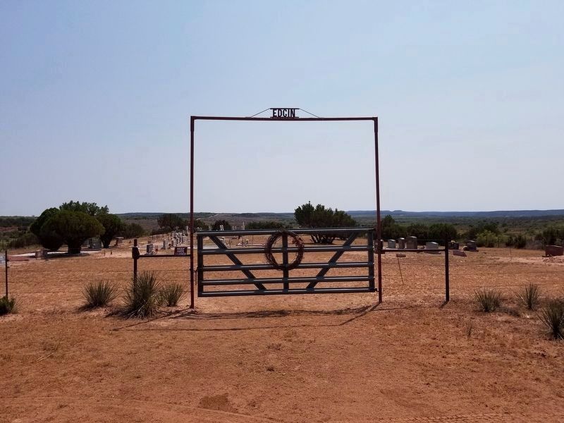 Quitaque Ranch Cemetery Entrance image. Click for full size.