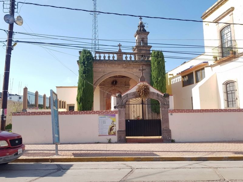 Chapel of the Virgen of Carmen and Marker image. Click for full size.