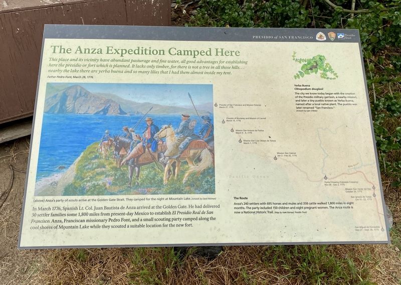 The Anza Expedition Camped Here Marker image. Click for full size.