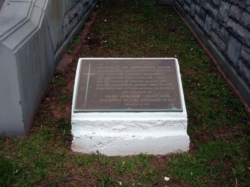 The Church of Saint Joachim – Saint Anne plaque. Click for full size. The Church of Saint Joachim – Saint Anne plaque image. Click for full size.