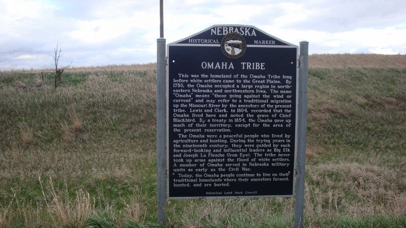 Omaha Tribe Marker image. Click for full size.
