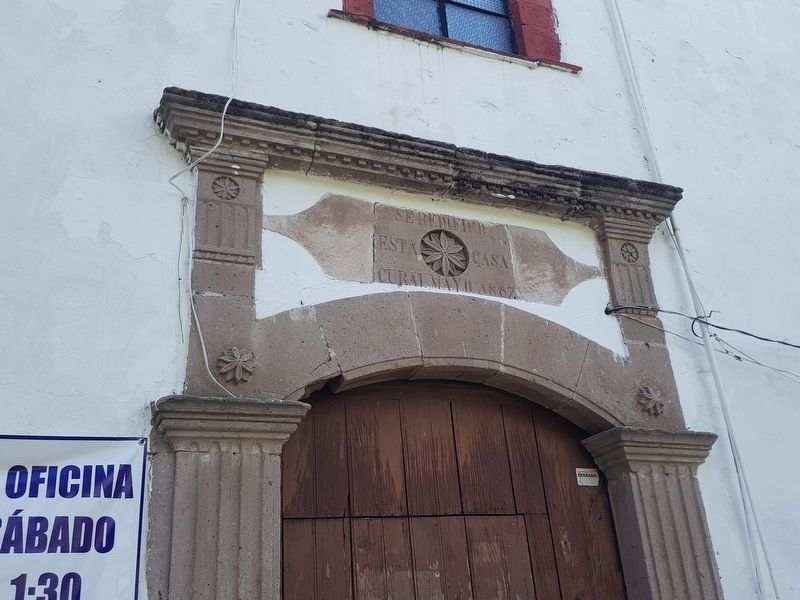Possible 'mesn' entrance at the Parish of San Francisco de Ass image. Click for full size.