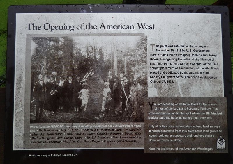 The Opening of the American West Marker image. Click for full size.
