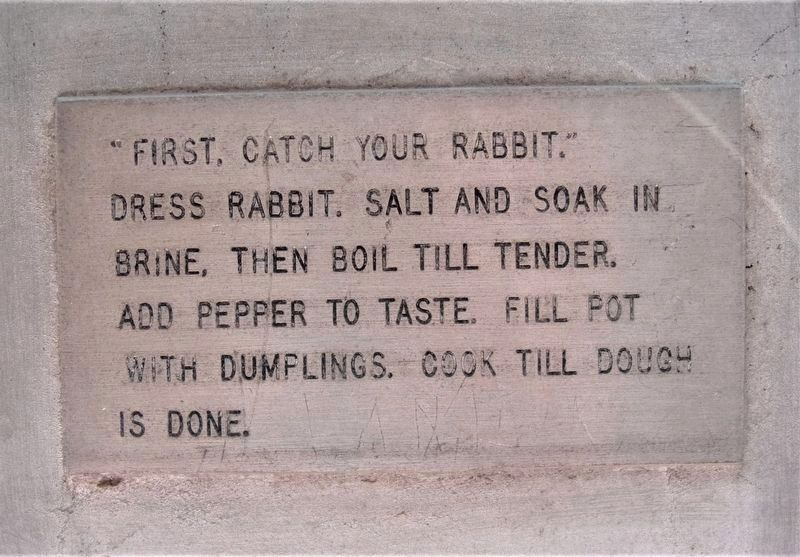 The Jackrabbit Marker (reverse side text detail) image. Click for full size.