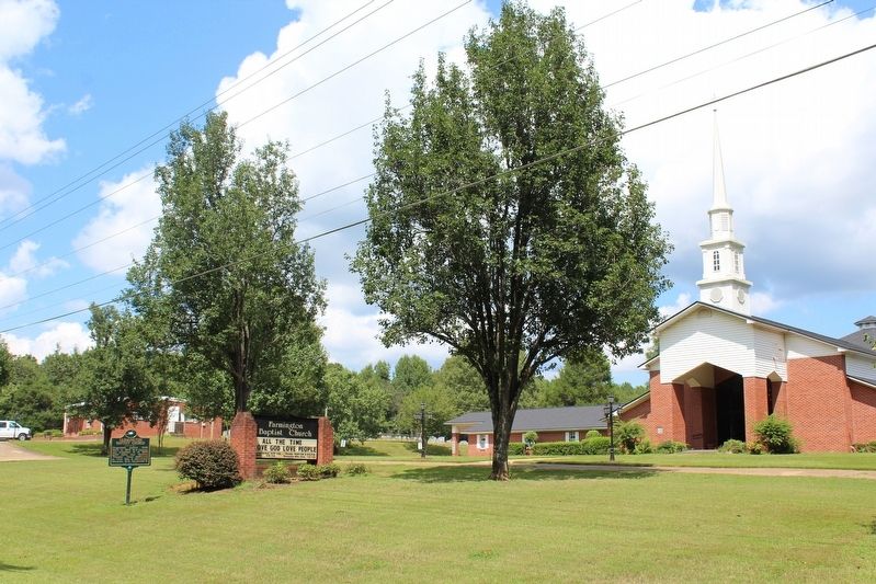 Farmington Baptist Church Marker. Click for full size. Farmington Baptist Church Marker image. Click for full size.