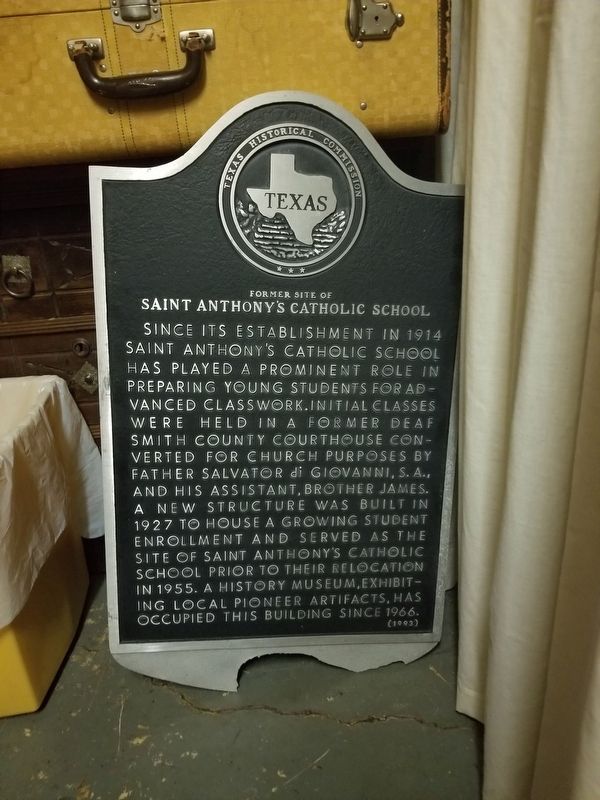 Former Site of St. Anthony's Catholic School Marker image. Click for full size.
