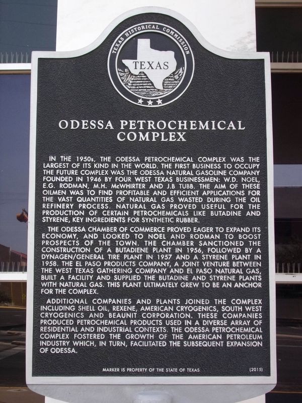 Odessa Petrochemical Complex Marker image. Click for full size.