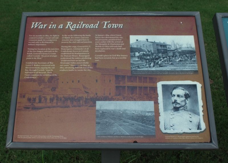 War in a Railroad Town Marker image. Click for full size.