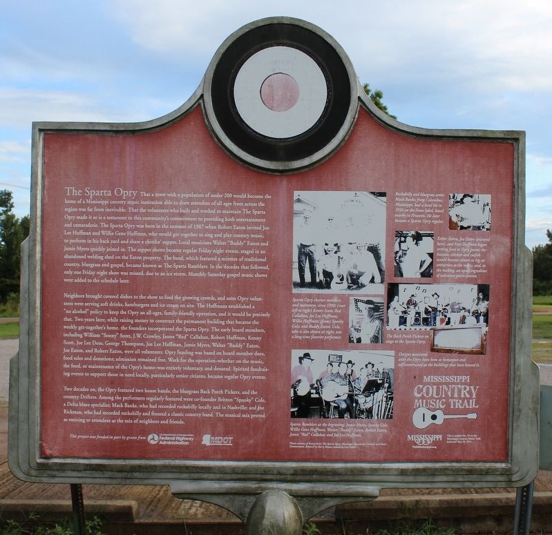 Sparta Opry Marker (Side 2) image. Click for full size.