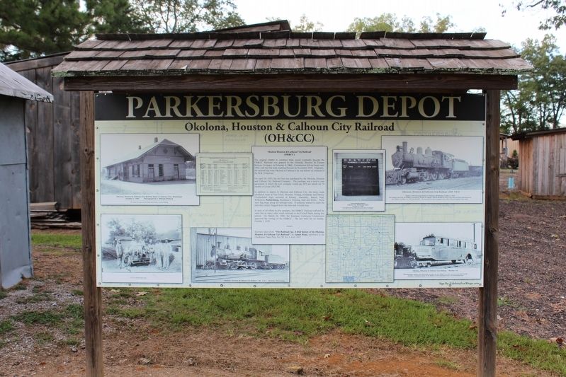 Parkersburg Depot Marker image. Click for full size.