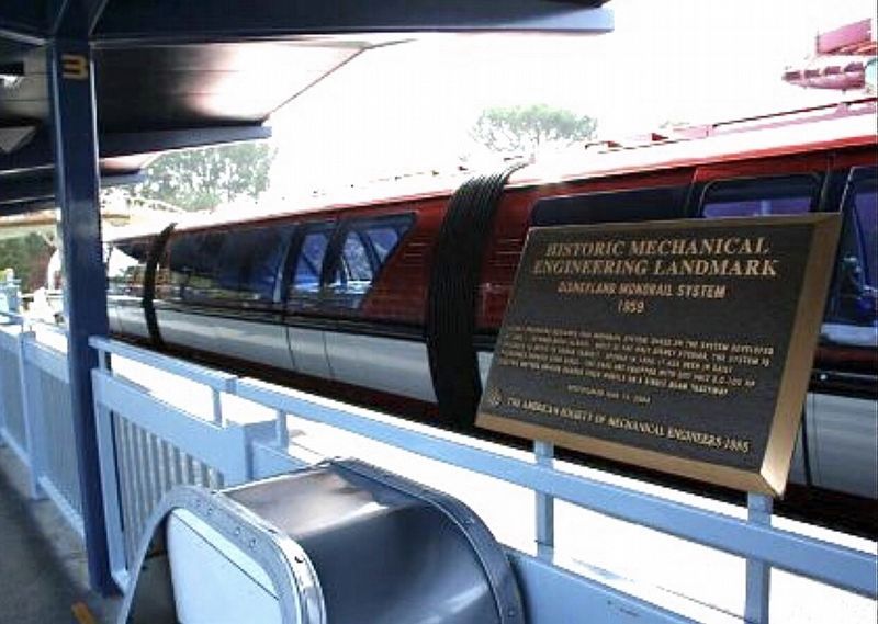 Disneyland Monorail System Marker. Click for full size. Disneyland Monorail System Marker image. Click for full size.