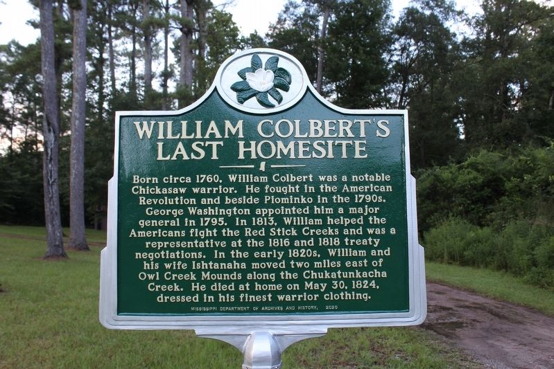 William Colbert's Last Homesite Marker image. Click for full size.