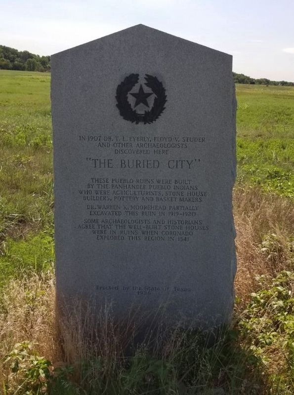 The Buried City Marker image. Click for full size.