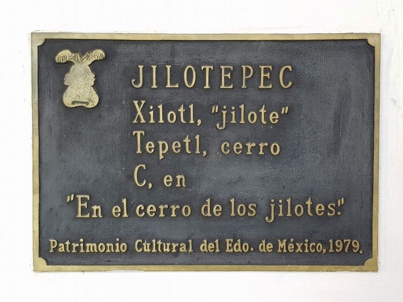 Origin of the name of Jilotepec Marker image. Click for full size.