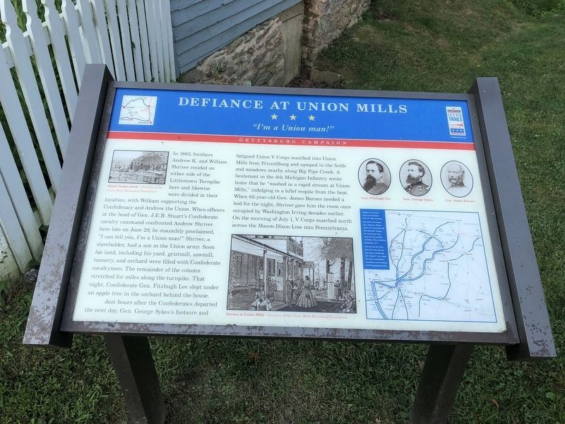 Defiance at Union Mills Marker image. Click for full size.