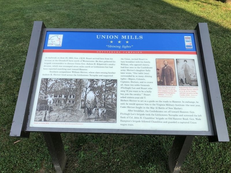 Union Mills Marker image. Click for full size.