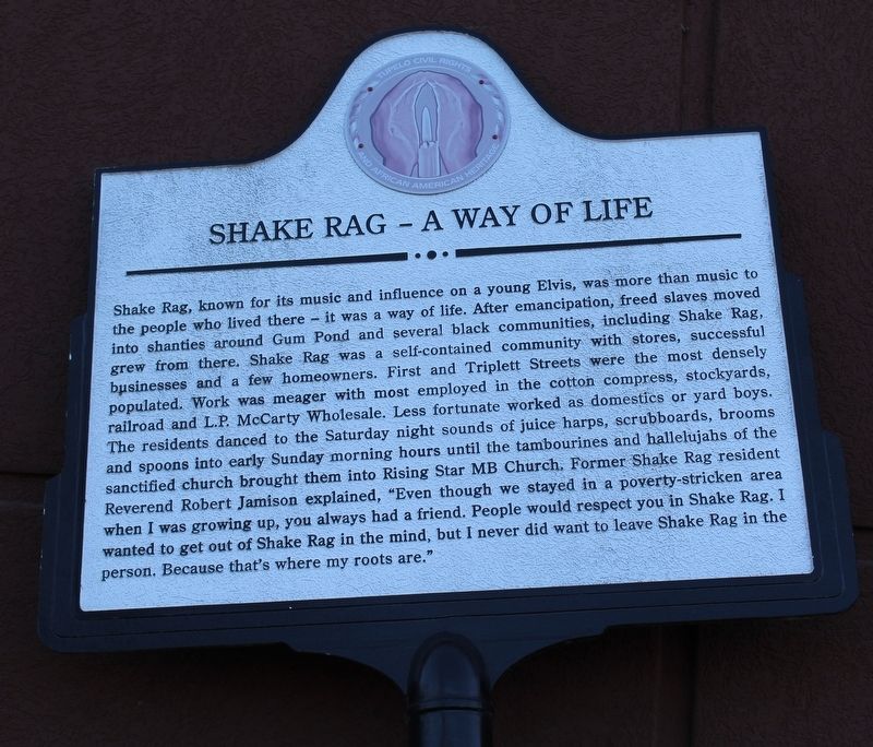 Shake Rag – A Way of Life Marker image. Click for full size.