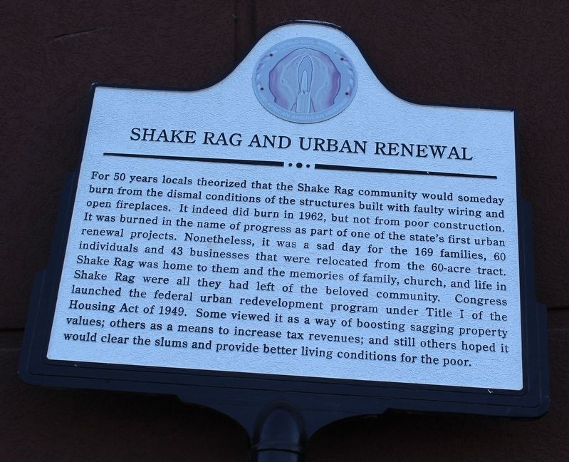 Shake Rag and Urban Renewal Marker image. Click for full size.