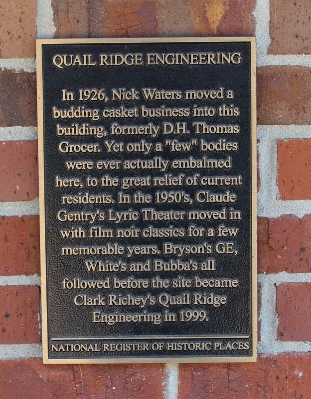 Quail Ridge Engineering Marker image. Click for full size.
