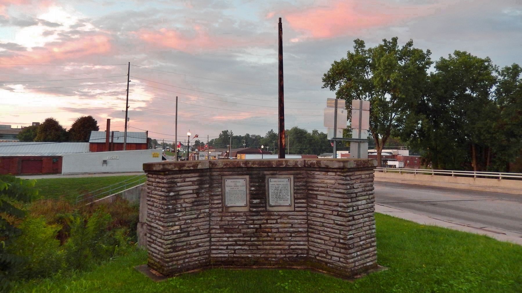 Bucyrus Historic Site & Thomas James Casey Memorial image. Click for full size.