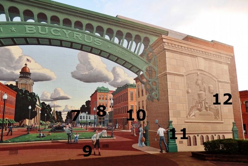 Great American Crossroads Mural (<i>west detail</i>). Click for full size. Great American Crossroads Mural (<i>west detail</i>) image. Click for full size.