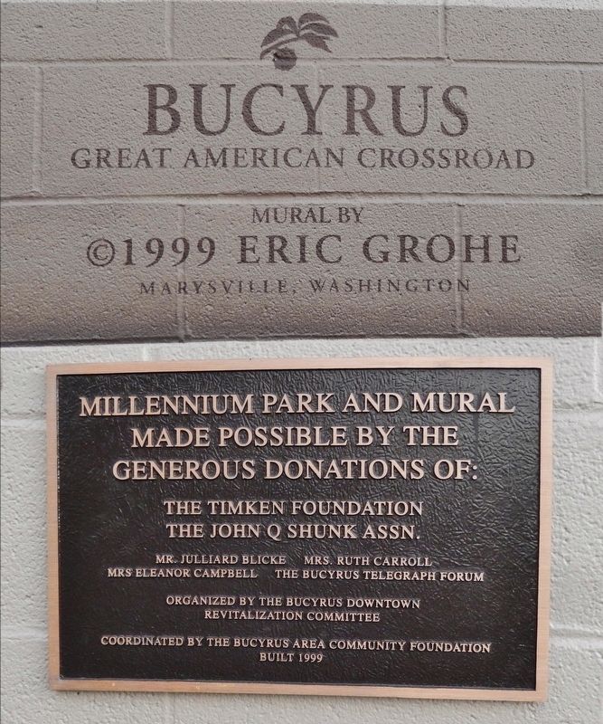 Great American Crossroads Mural Plaques image. Click for full size.