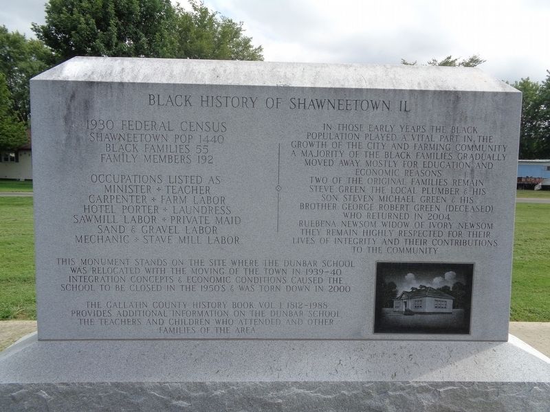 Black History of Shawneetown, IL Marker image. Click for full size.