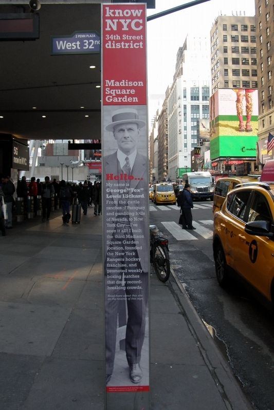 Madison Square Garden wayside image. Click for full size.
