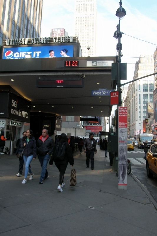 Madison Square Garden wayside venue image. Click for full size.