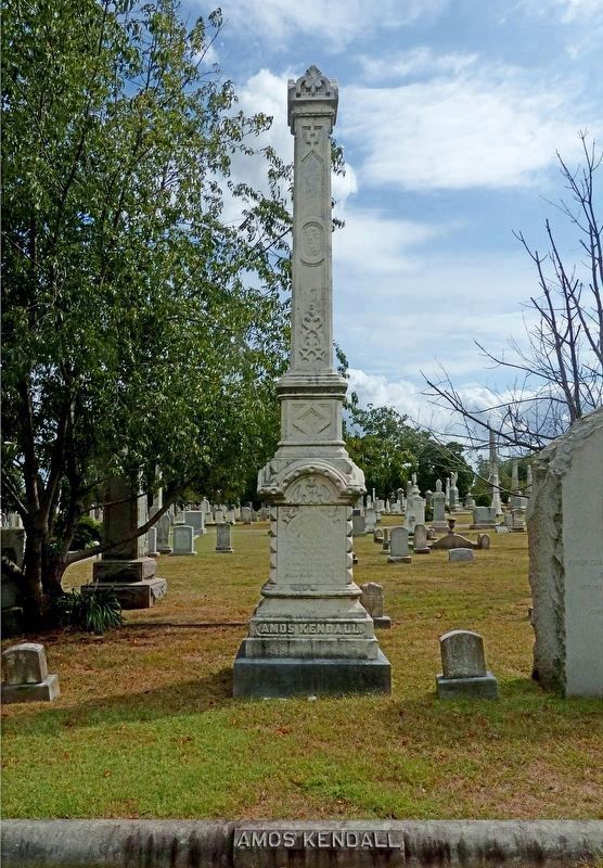 The Grave of Amos and Jane Kyle Kendall<br>In Glenwood Cemetery<br>Washington, DC image. Click for full size.